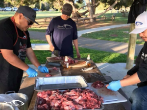 FishAholics bbq chopping crew